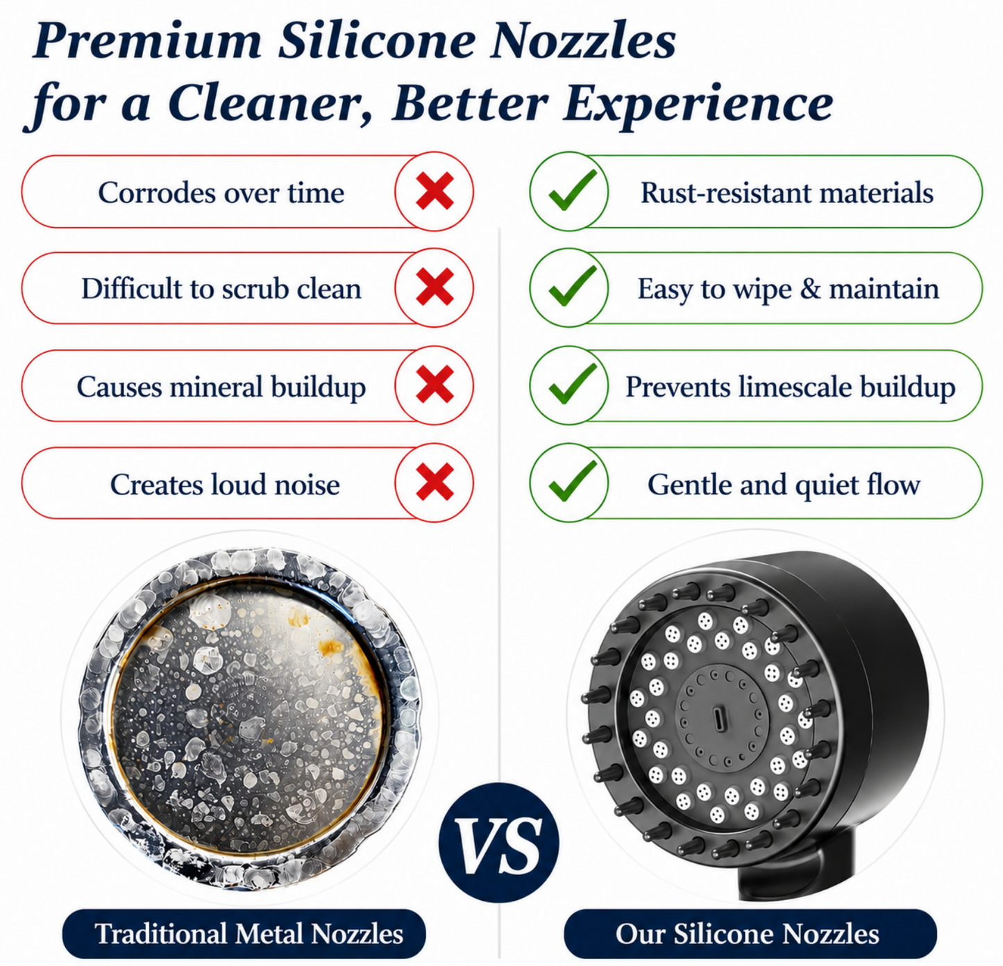 Turbo Pressure Handheld Shower Head - 55% OFF Last Day Promotion